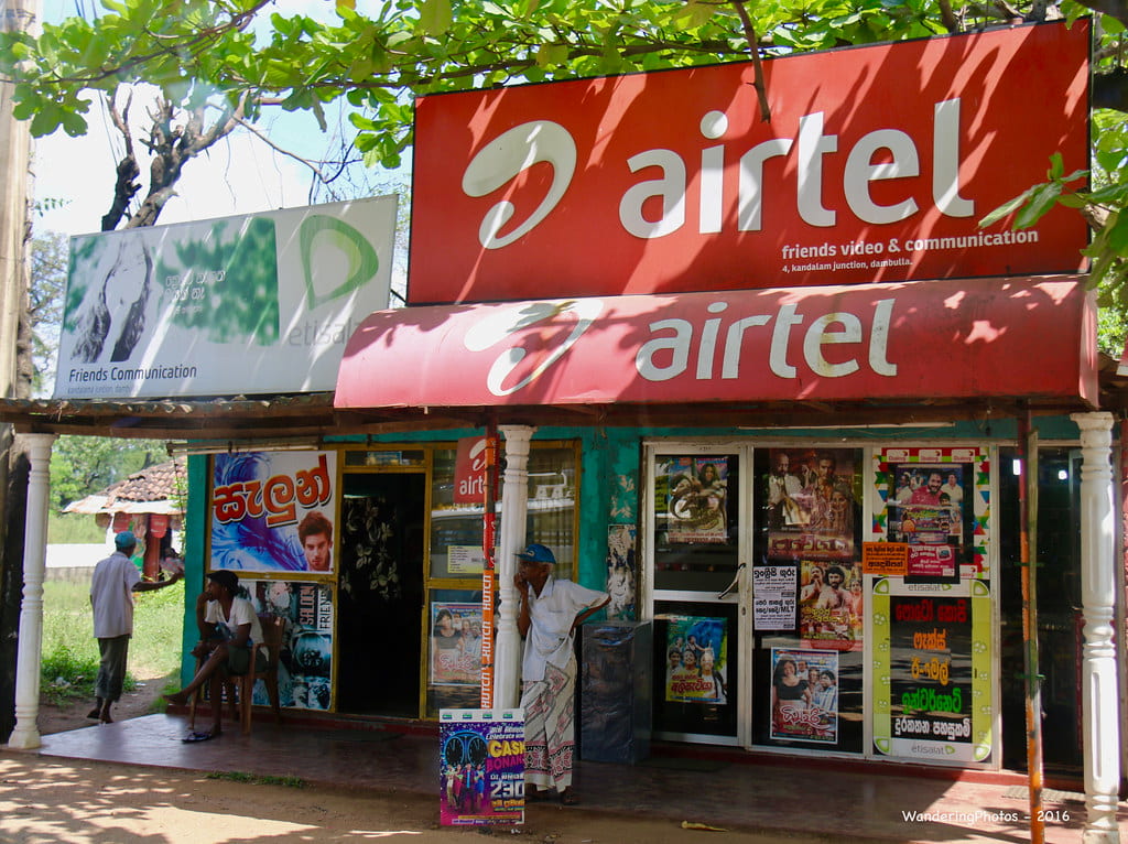 Airtel store in Sri Lanka